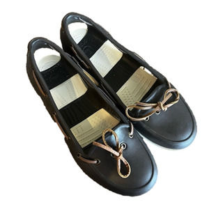 Crocs Beach Line Boat Shoe Brown White Size 8